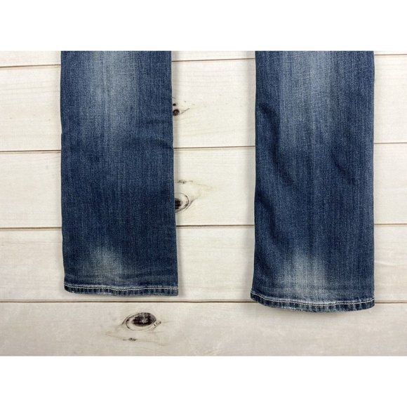 Miss Me Jeans Womens 28 Blue Bootcut Embroidered Pocket Low Rise Stretch - Picture 4 of 12